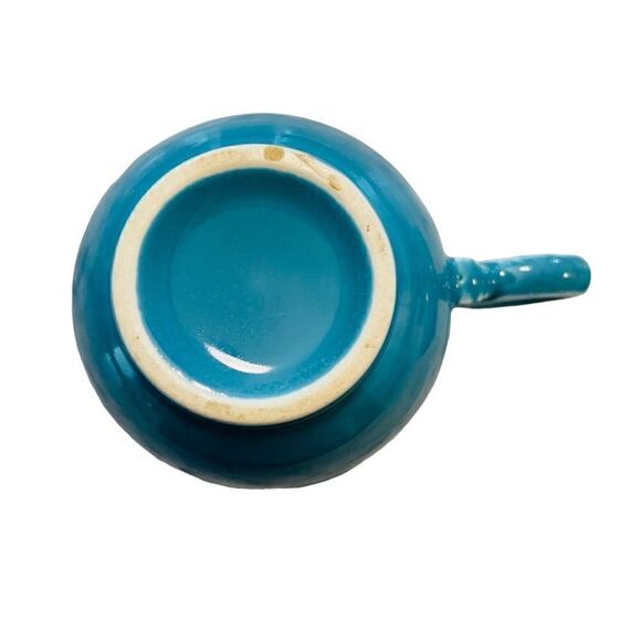 Vintage Mid-Century MCM Fiestaware Turquoise Teacup & Saucer - Picture 4 of 5